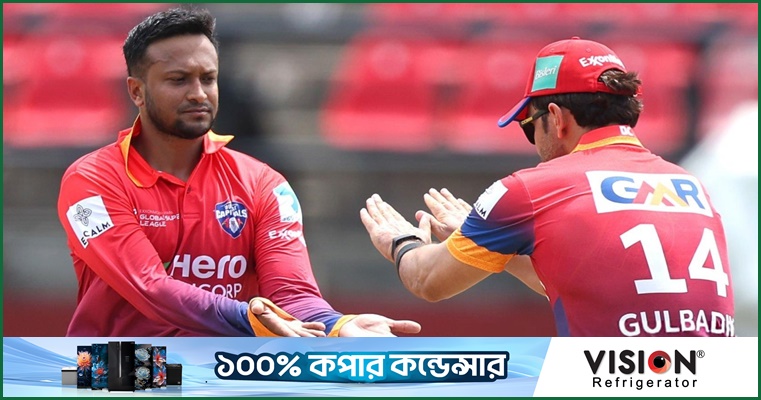 উইকেটশুন্য সাকিব, দুবাইয়ের পরাজয়